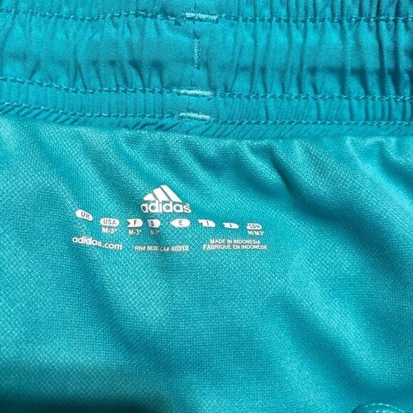 Adidas sea green/pink running shorts sz medium - Picture 4 of 5